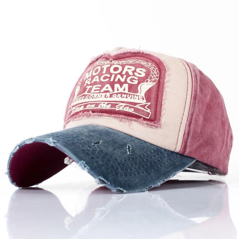 Billige Koreanische Version Klassische Patchwork Baseball Kappe Beschichtung MOT Modische Heraus Sonnenschirm Hut Denim Baumwolle Baseball Cap