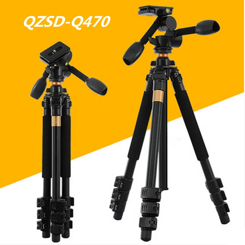 Q470 Profession Tripod For Camera Video Recorder + Camera Tripod Ball