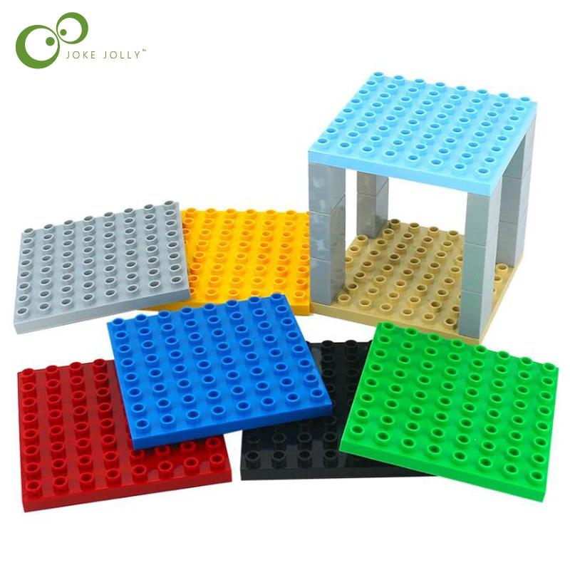 

4pcs/set Double Side Base Plates Big Bricks Board Building Blocks compatible Floor Panel Toys for Child Gift GYH