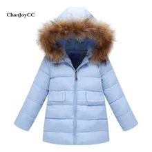 Brand ChanJoyCC Autumn Winter New Fashion Children’s Coat Kid Boys And Girls Long Sleeve Fashion Long thick Outerwear Coat