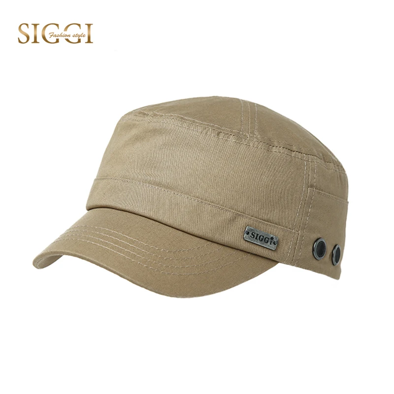 SIGGI Spring Casual Military Hat for Men Army Cap Cotton Curved Bill ...