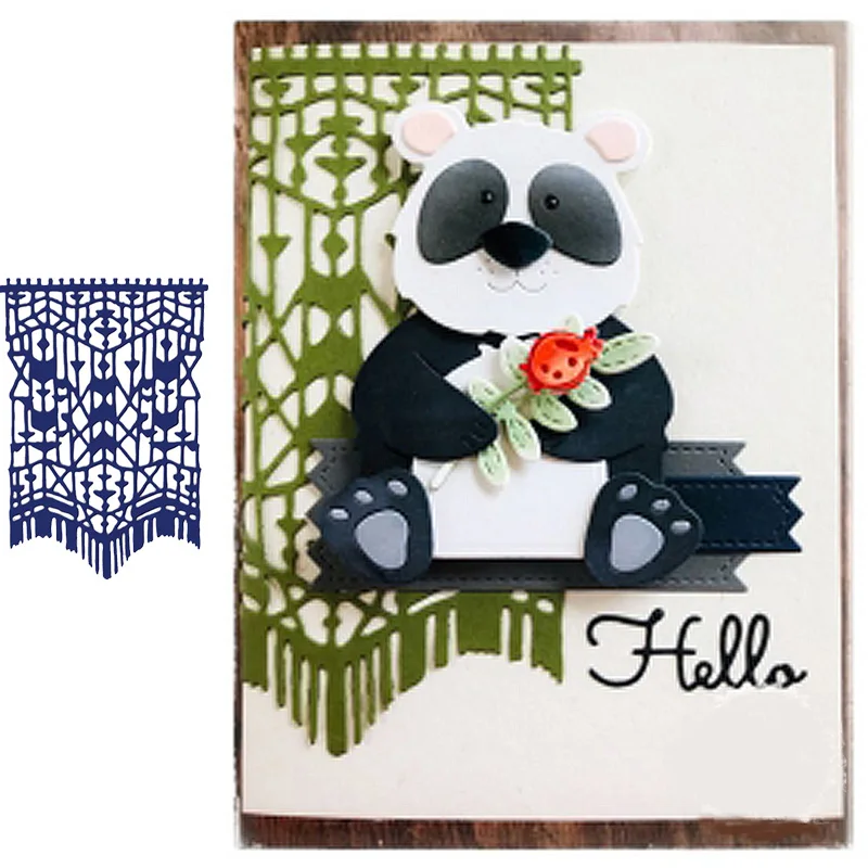 

Macrame Background Metal Cutting Dies Stencils for DIY Scrapbooking Album Stamp Card Embossing New 2019 Die Cut