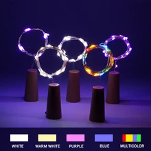 Бутылка пробки лампа медная проволока лампа гирлянда светодиодная батарея Светлячок звезды креативный декоративный фонарь огненное дерево жимолость звезда