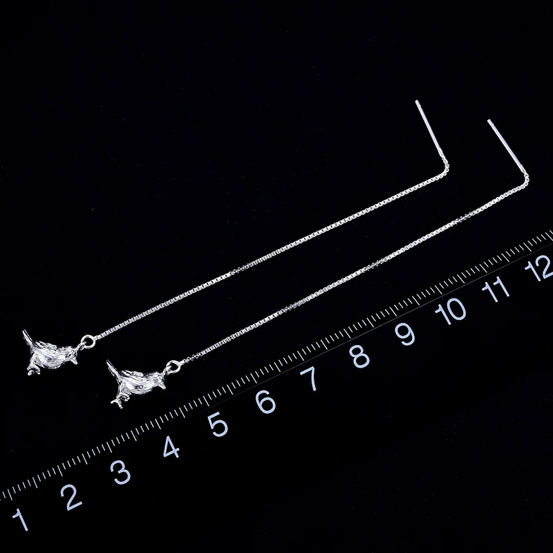 Новое прибытие Очень Природный дизайн Птица серьги Подлинная стерлингового серебра 925 Ювелирные изделия ручной работы Оригинальные подарки