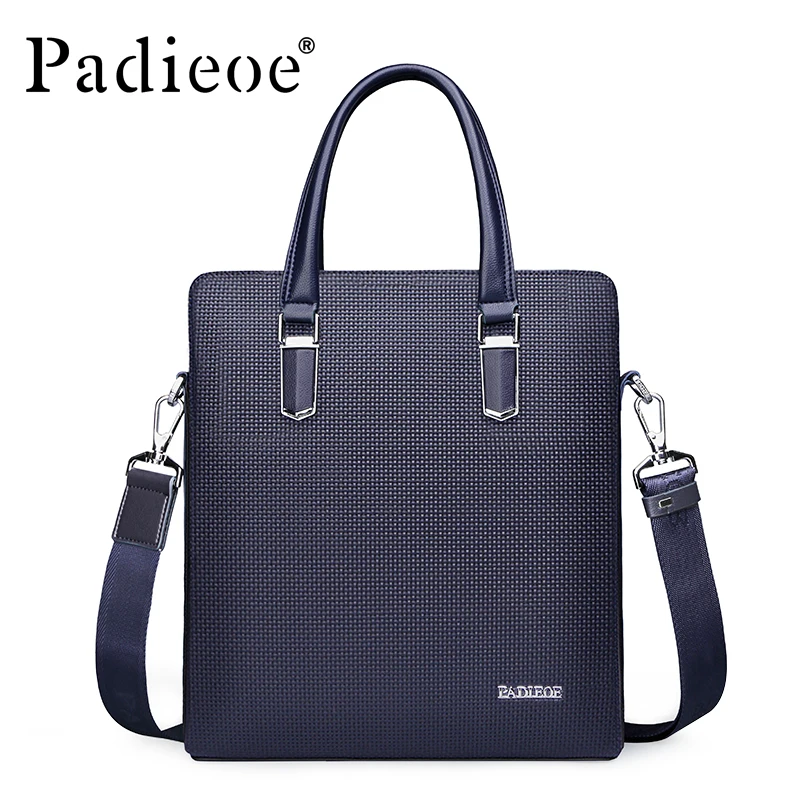 

Padieoe Men Shoulder Bags Genuine Leather Briefcase Brand Men's Messenger Bag Business Handbag Crossbody Bags Free Shipping