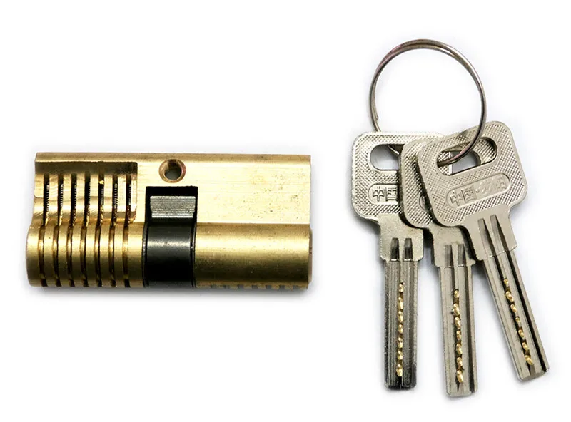 

Copper Euro Profile Cylinders Crescent lock Practice Locksmith Tools