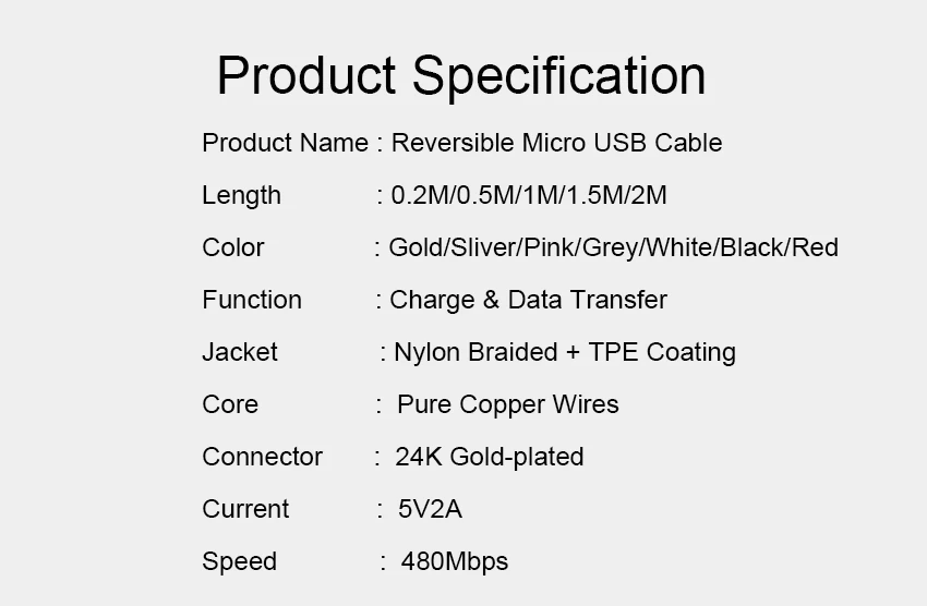 JianHan двусторонний Micro USB кабель 2 м 1 м быстрое зарядное устройство кабель для передачи данных для samsung S6 S7 Xiaomi Мобильный телефон Android кабели телефоны