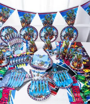 

84pcs\lot Avengers United States Captain Theme Package Kids Birthday Decoration Set Party Supplies Baby Birthday Party Pack