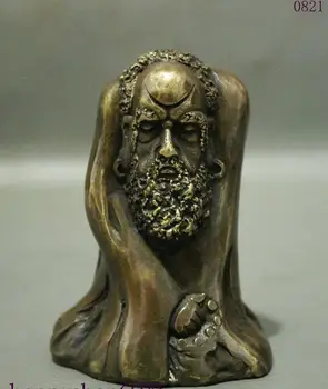 

Marked Chinese Buddhism Bronze Arhat Damo Bodhidharma Dharma Buddha Statue