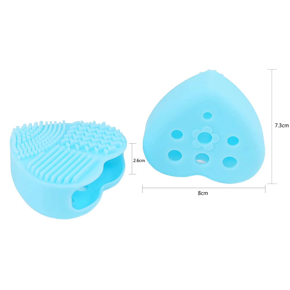 Рыбы Форма Кисточки яйцо силиконовые Макияж Кисточки очищающее косметическое Кисточки очиститель составляют Расчёски для волос стиральная скруббер сушка инструмент