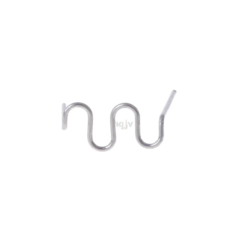 Wave Flat Hot Staples 100 Pcs/Set Precut 0.8mm Wave Flat Hot Staples For Plastic Stapler Repair Welder MAY22 plastic welding kit chisel point staples