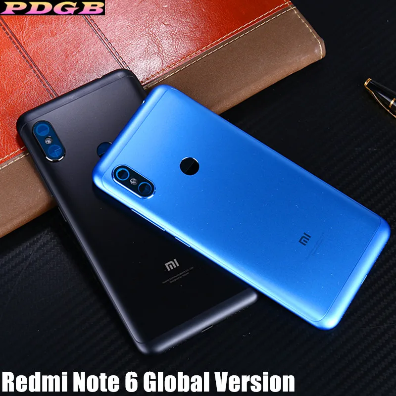 

Original Battery Cover For Xiaomi Redmi Note 6 Global Version Phone Case Redmi Note6 Pro Metal Back Housing Replacement Part