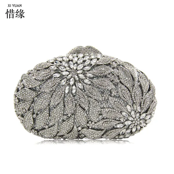 XIYUAN BRAND Elegent Women Evening Clutches Bride Handbag Luxury Flower Beaded Messenger Bag Evening Bags Cheongsam clutch Purse XIYUAN BRAND Elegent Women Evening Clutches Bride Handbag Luxury Flower Beaded Messenger Bag Evening Bags Cheongsam clutch Purse