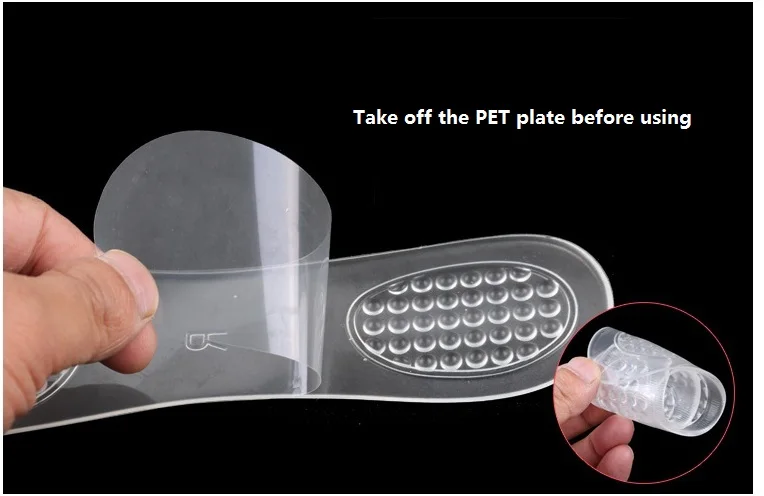 Мягкий силиконовый гель Массажная стелька Женская стелька с высоким каблуком усталость ног облегчение боли три четверти сандаловая стелька