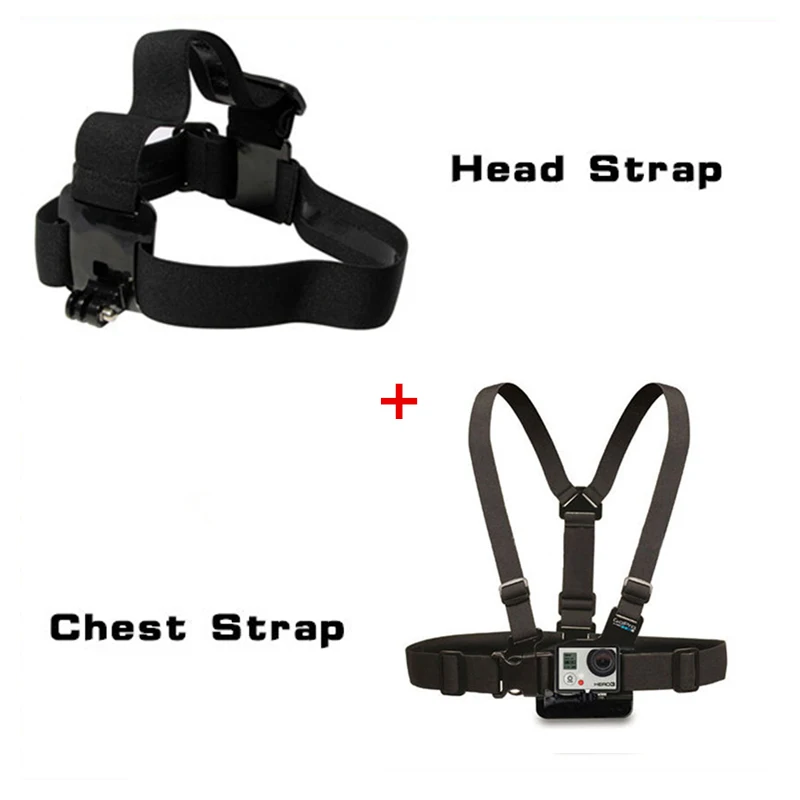 Chest Harness Mount + Head Belt Strap For SJ4000 or For Camera