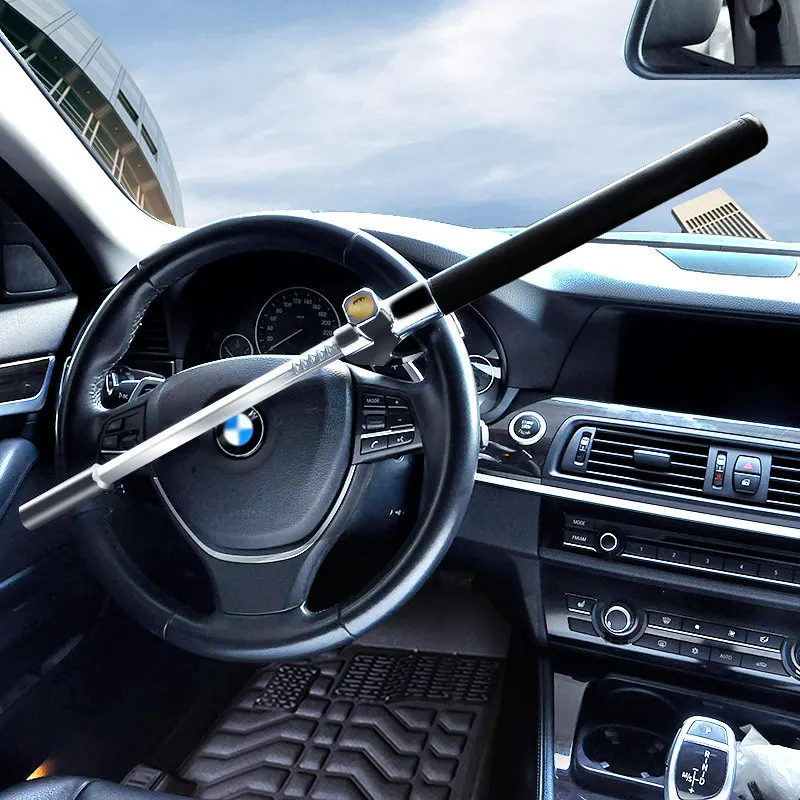 

Universal Car safety Steering Wheel Lock Retractable Theftproof Security Steering Wheel Lock Auto Anti-theft With 2 Keys