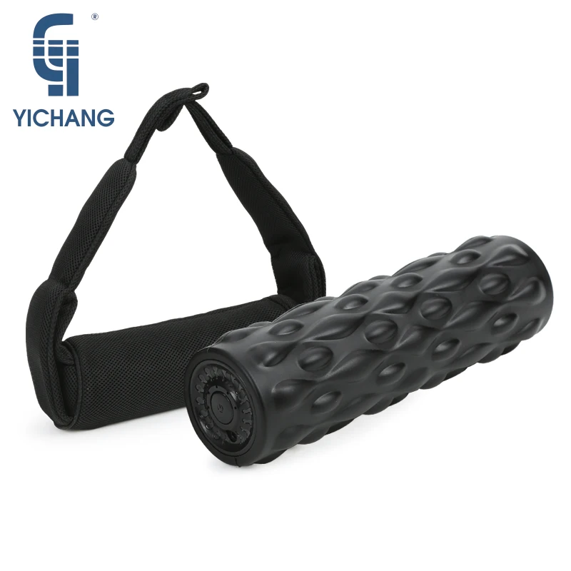Wireless vibrating yoga roller stick neck back foot massage body slimming equipment sports fitness cellulite foam roller massage