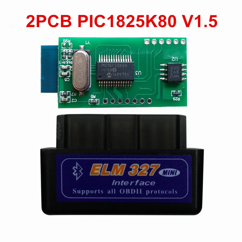 Супер Мини ELM327 Bluetooth V2.1/V1.5 OBD2 автомобильный диагностический инструмент ELM 327 Bluetooth для Android/Symbian для OBDII протокола - Цвет: Black