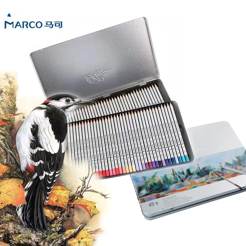 

Marco Raffine Fine Art colored pencils 24 36 48 Colors Drawing Sketches Mitsubishi Colour Pencil School Supplies Painting