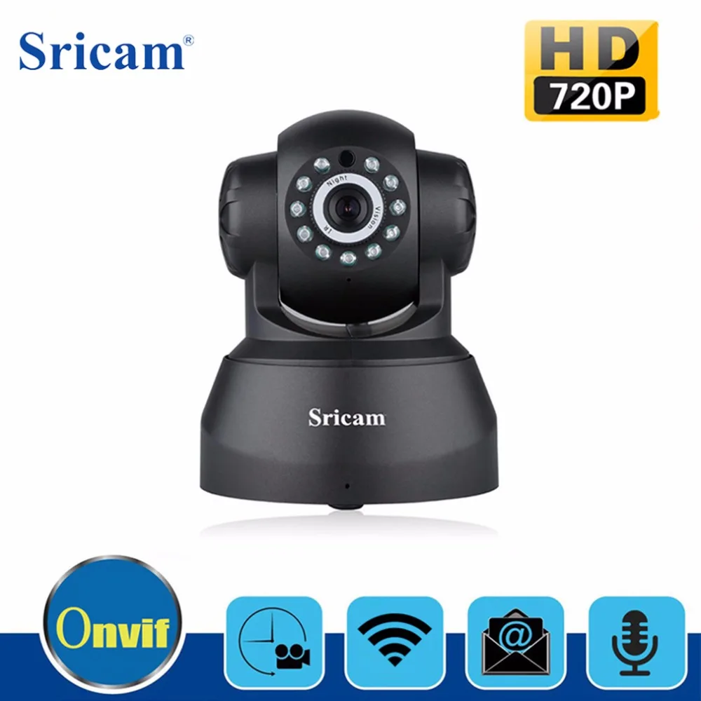 

Sricam SP012 IP Camera WIFI 720P Home Security Surveillance Onvif P2P Phone Remote 1.0MP Wireless Video Surveillance Camera CCTV