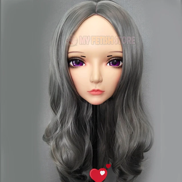 Chun-03) Женская милая девушка Смола половина головы кигуруми маска с BJD глаза косплей аниме маска Лолиты кроссдресс кукла