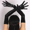 Sexy imitation Leather Shiny Long Glove Punk rock Gloves Hip pop Jazz disco bright Mittens Clubwear polo dance Cosplay Costumes ► Photo 1/6