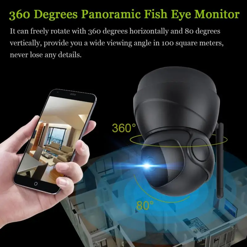 

Smart IP Camera 1080 P Wifi Night Vision Two Way Audio Recording Wireless Security 3D Navigation Wi-Fi Baby Monitor Indoor