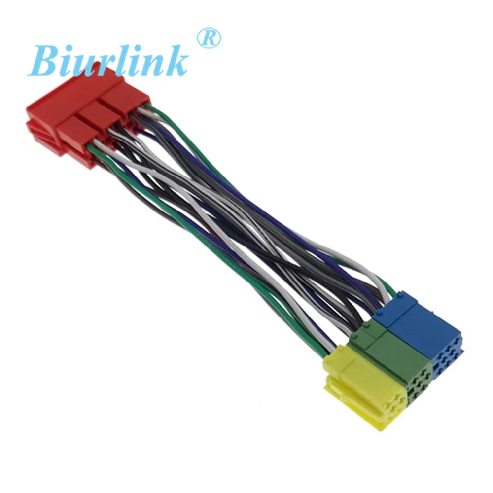 

20 Pin Radio MINI ISO Connector Extension Harness Adapter Cable Distributor for Volkswagen Audi Skoda