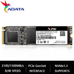 ADATA жесткий диск SSD M2 XPG SX6000 Pro 256 ГБ NVMe m.2 hd ssd жесткий диск HDD твердотельный жесткий диск для ноутбука Настольный компьютер 512G 3D NAND