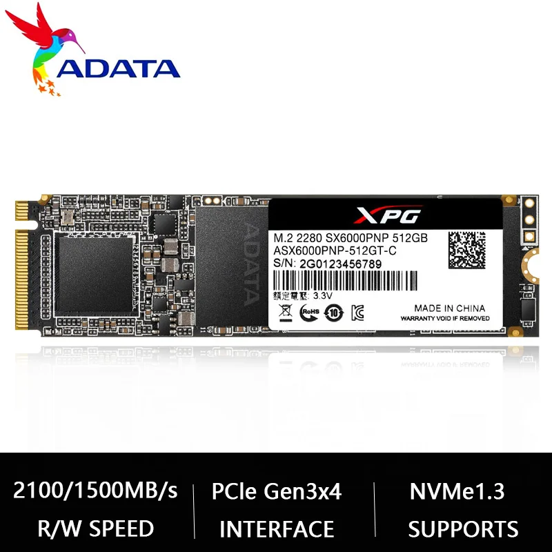 ADATA жесткий диск SSD M2 XPG SX6000 Pro 256 ГБ NVMe m.2 hd ssd HDD твердотельный для ноутбука