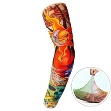 Лето Защита от ультрафиолета тату-рукава мужчины женщины Велоспорт дышащий нарукавник Спорт на открытом воздухе ручная крышка 1 шт