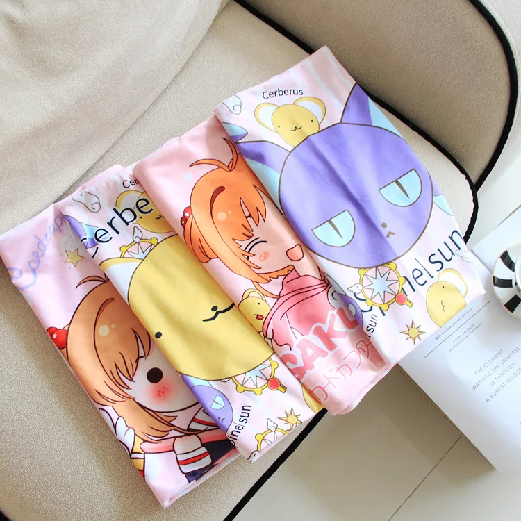 

Card Captor Sakura Kero Printed Plush Soft Animals Pillow Case Dormitory Student Single Pillowcase Cartoon Creative Stuffed Doll