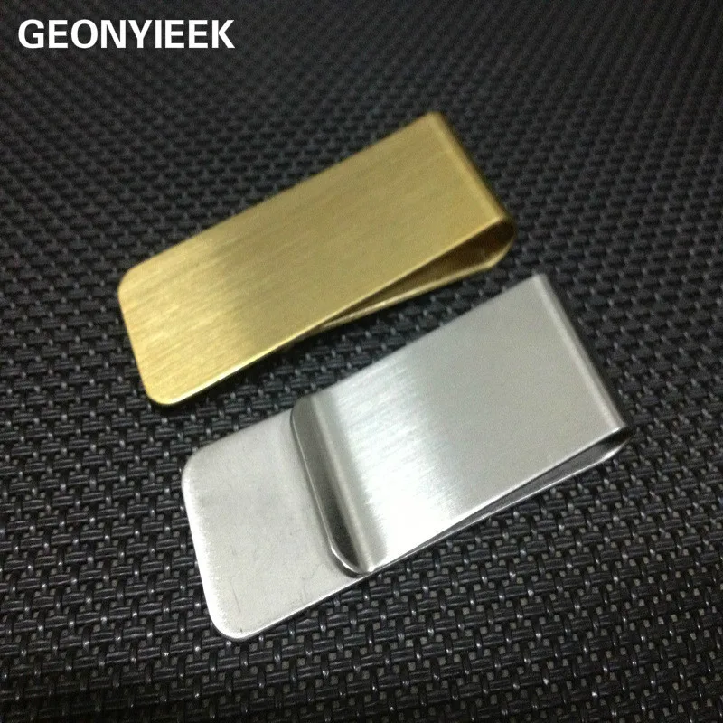 

1pc Fashion Stainless Steel Metal Money Clip Simple Silver Dollar Cash Clamp Holder Wallet Purse for Pocket for men women