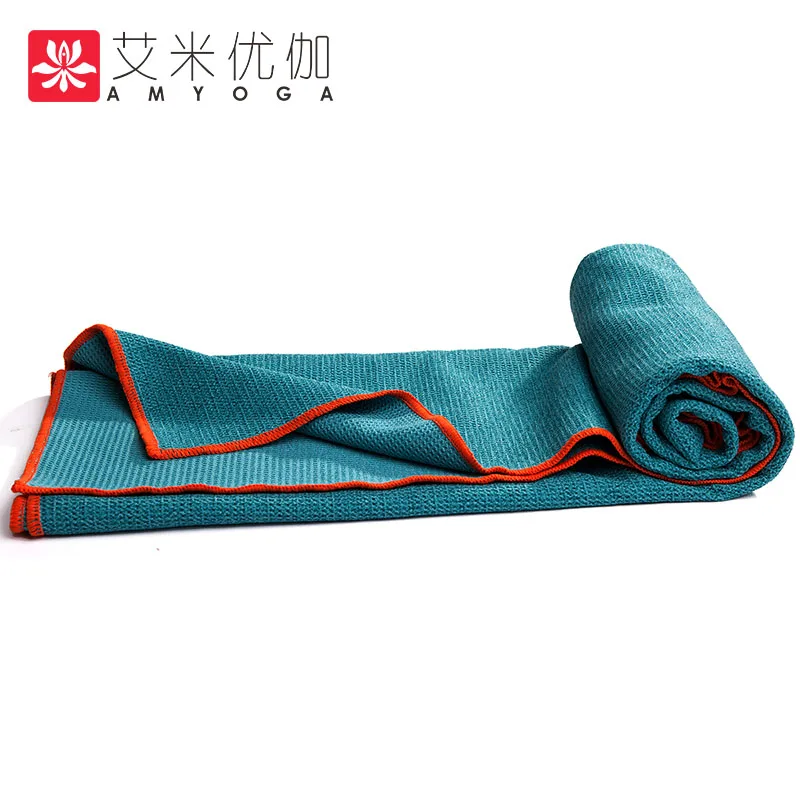 invisible anti-slip grips yoga mat towel, with a carry bag