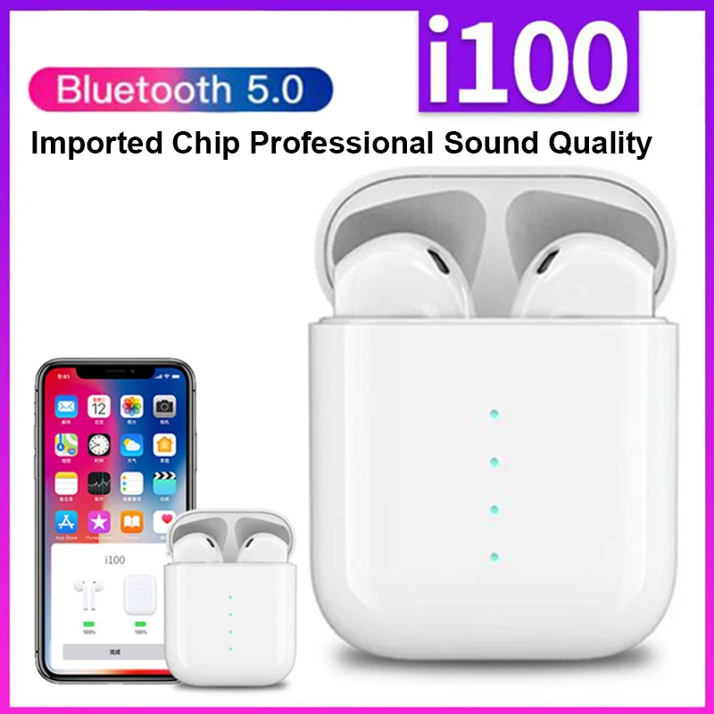 

Original I100 1:1 TWS 5.0 Bluetooth Earphones Earbuds XY Wireless headset PK w1 chip i30 LK TE9 LK-TE9 Headphone for phone