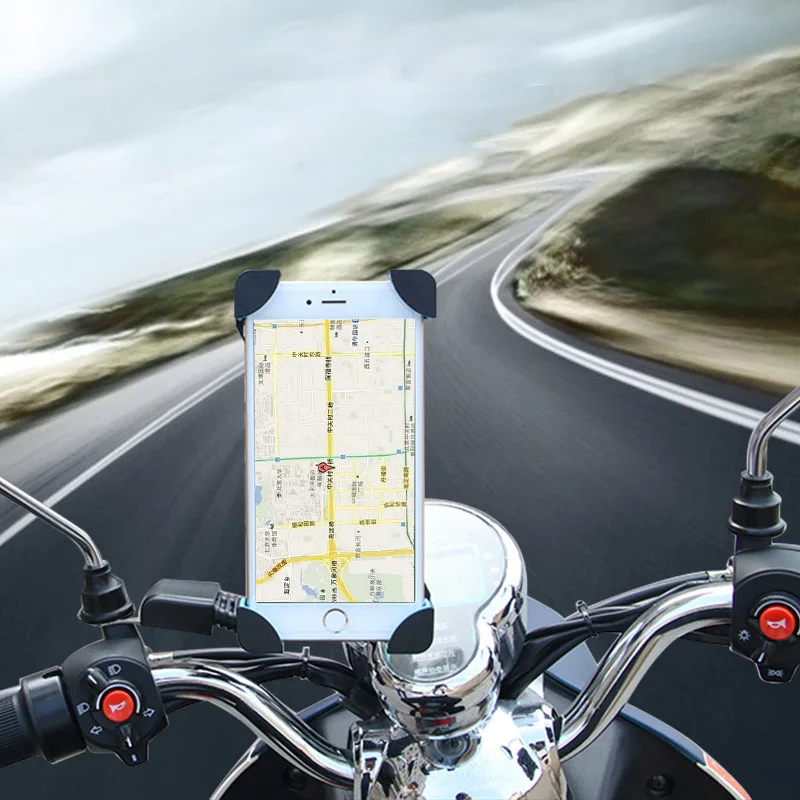 

Universal MTB Motorcycle Bicycle Handle Bracket for Navigator Phone Holder GPS for iPhone Samsung vespa motorcycle accessories