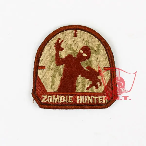 

military patch army military badge Patch "Zombie Hunter" TAN/GRAY