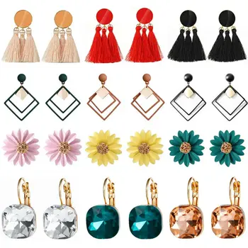 

Fashion Colored Tassel Earrings for Women Long Pendant Drop Earrings for Girls Jewelry Gift Party