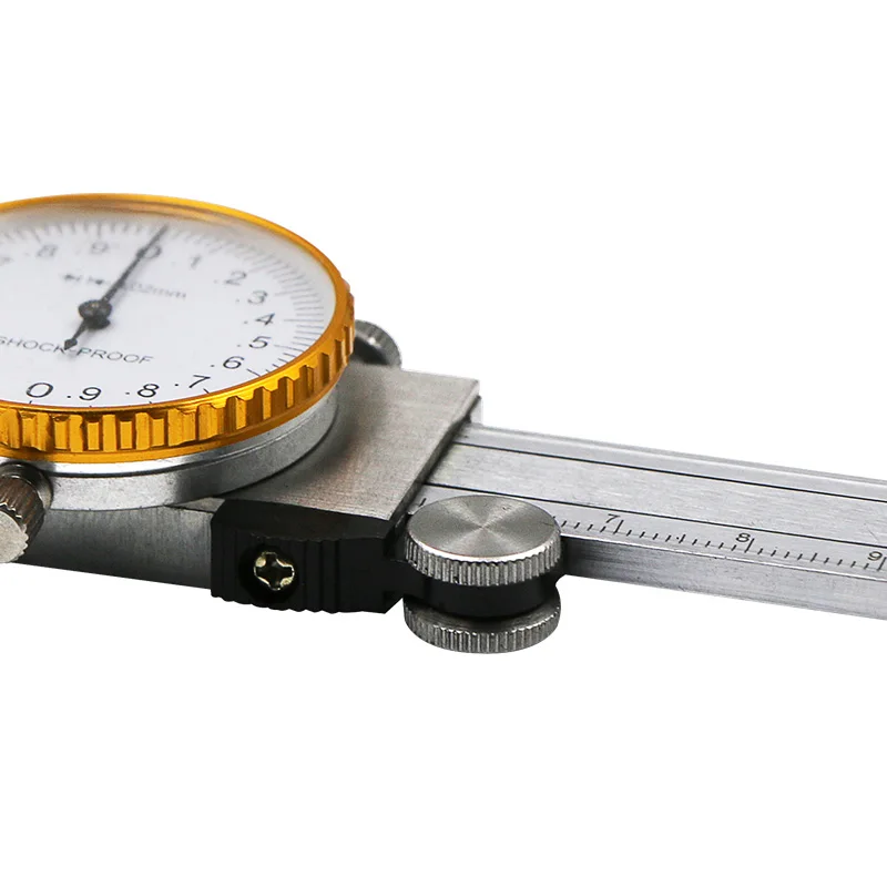 Ceny 0 150mm Metric Gauge narzędzie pomiarowe Dial suwmiarka suwmiarka odporna na wstrząsy