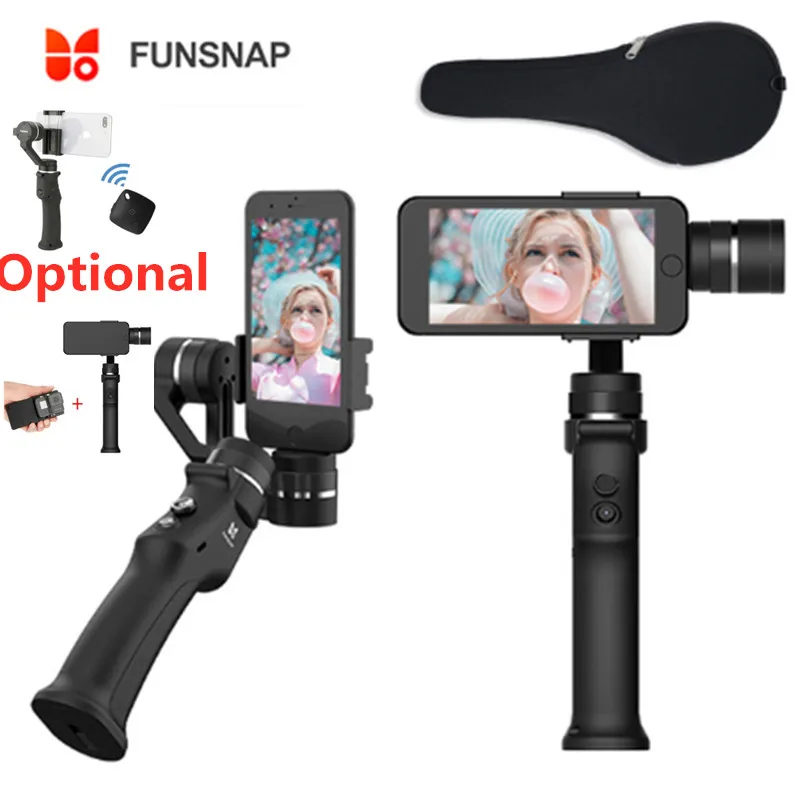

Funsnap Capture 3 Axis Handheld Phone Gimbal Stabilizer for iPhone X 8 7 Plus Samsung S8 Piexl Gopro Hero 7 6 5 Yi Sjam EKEN H9