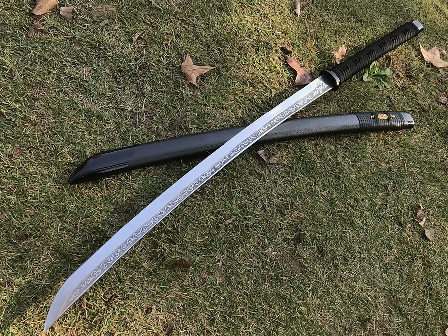 Nice Japanese Sword Samurai Katana Sharpened High Manganese Stee Blade