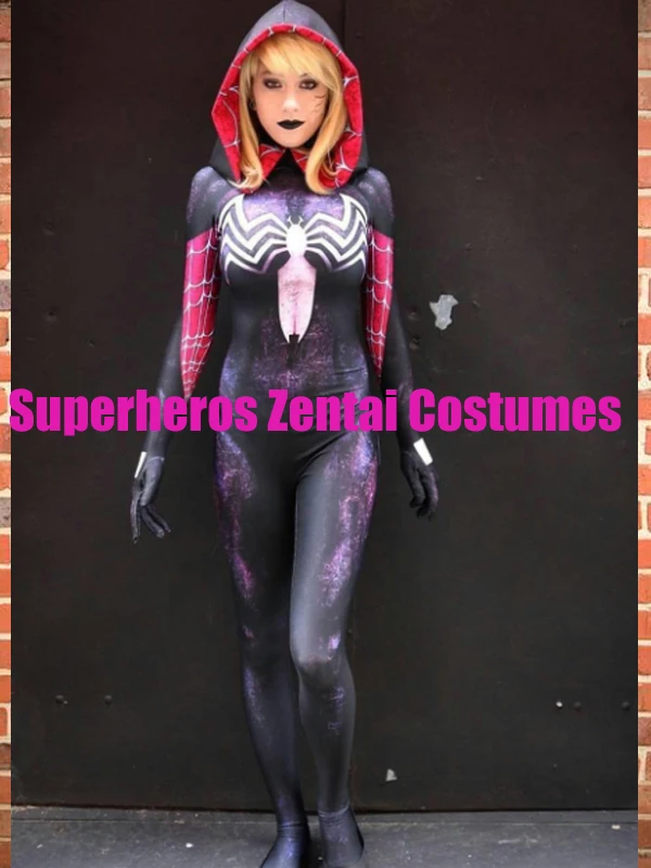 spider woman nude cosplay humping a black naked women