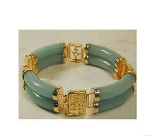 Ювелирные изделия красивые кварцевые с зелёными камнями браслет 7,5 дюймов браслеты браслет