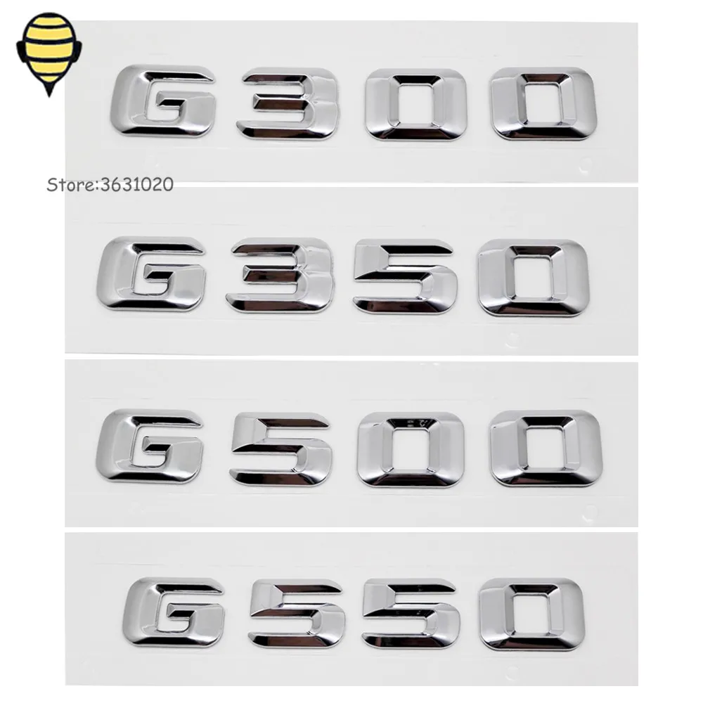 

Car Accessories Car Rear Sticker Metal Emblem Badge Auto Decal For Mercedes Benz For G Class G300 G350 G500 G550 W124 W168 W22