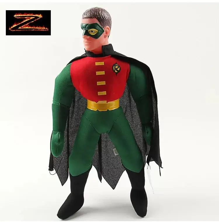 Горячие Мстители Фигурки игрушки 25 см Человек-паук Бэтмен Супермен Железный человек Халк Капитан Америка Тор Marvel Рождественский подарок - Цвет: robin