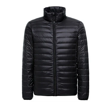 Новая осенне-зимняя куртка на утином пуху, ультратонкая зимняя куртка-светильник для мужчин, модная мужская верхняя одежда - Цвет: 02