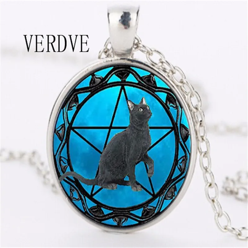 Buy VERDVE Black cat pendants for wiccan women Wicca