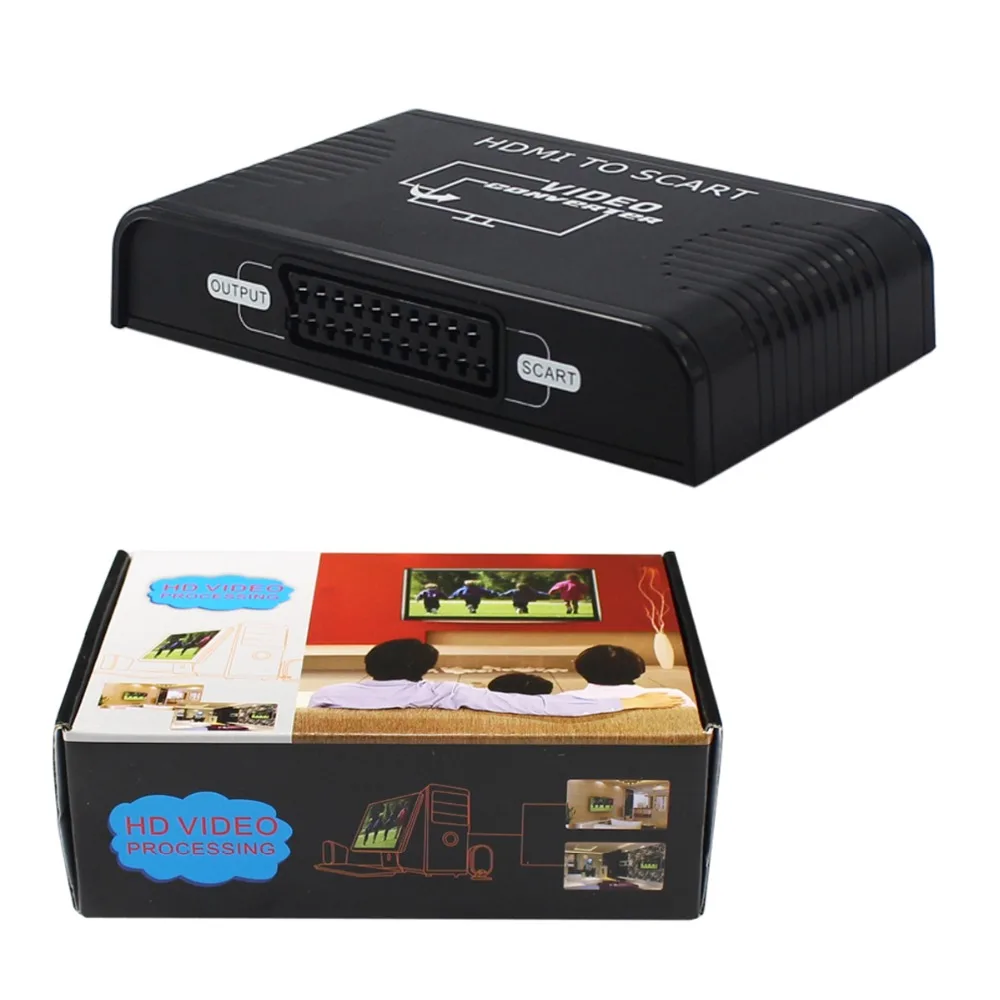 HDMI TO SCART Converter HDMI to Scart converter HD to Analog for Composite Video Signal + Stereo Audio Signal output PAL 1080P HDMI TO SCART Converter HDMI to Scart converter HD to Analog for Composite Video Signal + Stereo Audio Signal output PAL 1080P