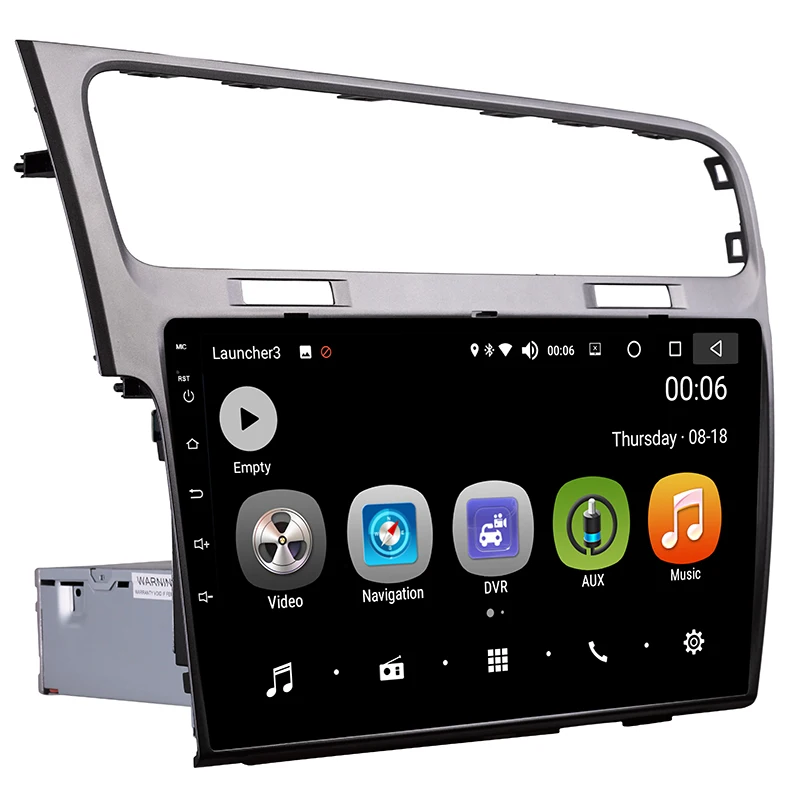 Excellent Android 8.0 Car GPS 1 Din 10.1 Inch Touch Screen Car DVD Radio Multimedia Player For Volkswagen Golf 7 2013-2015 1