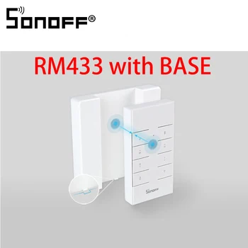 

SONOFF RM433 BASE 8 Keys Multipurpose Custom 433 MHz RF Remote Controller Works with RF/Slampher/4CH Pro/TX Series/RF Bridge